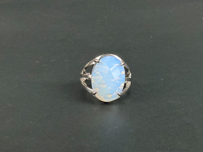 Opal Diamond Cut Ring