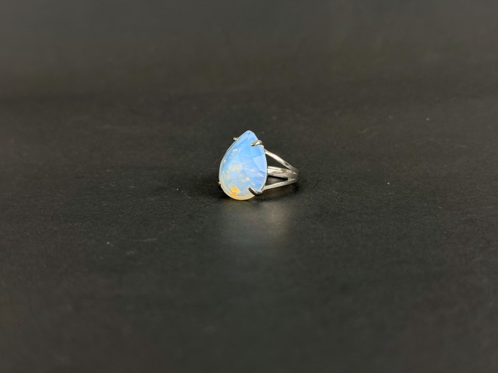 Opal Diamond Cut Ring